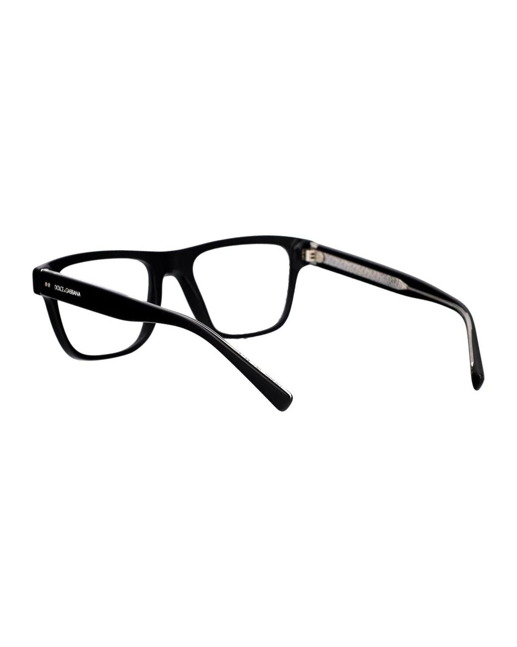 Dolce & Gabbana Black Dolce & Gabbana Acetate Optical Glasses
