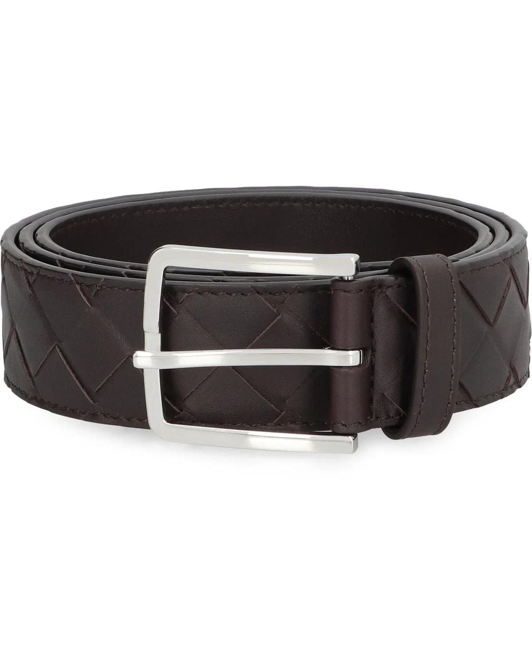 Bottega Veneta White Intrecciato Belt for men