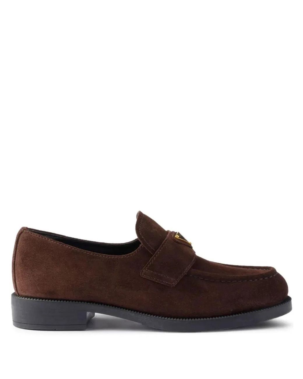 Prada Brown Loafer Leder