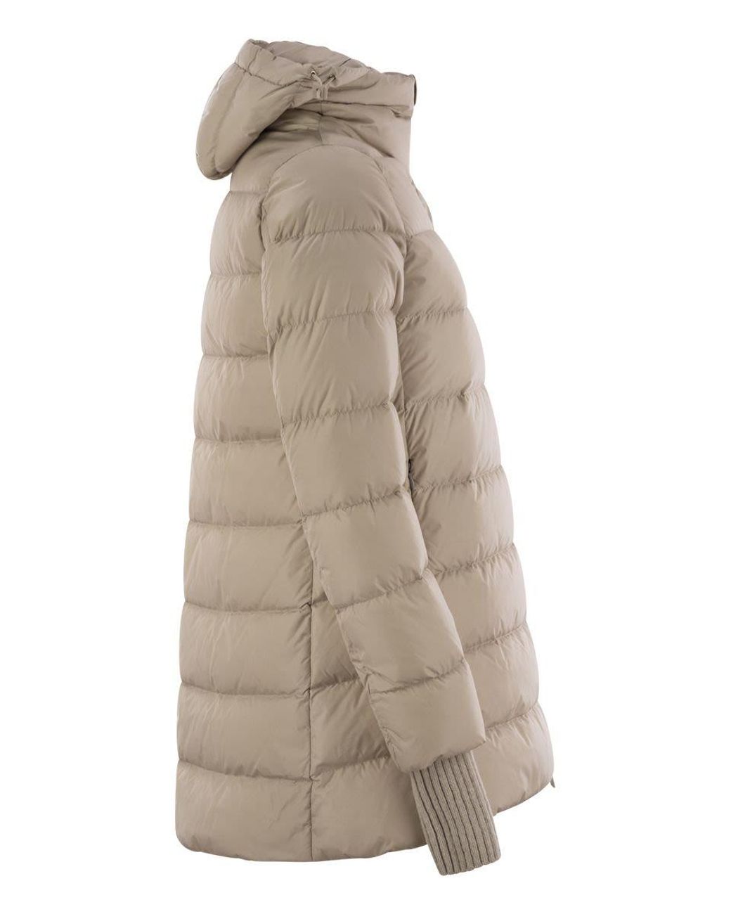 Herno Natural Medium Down Jacket With Hood