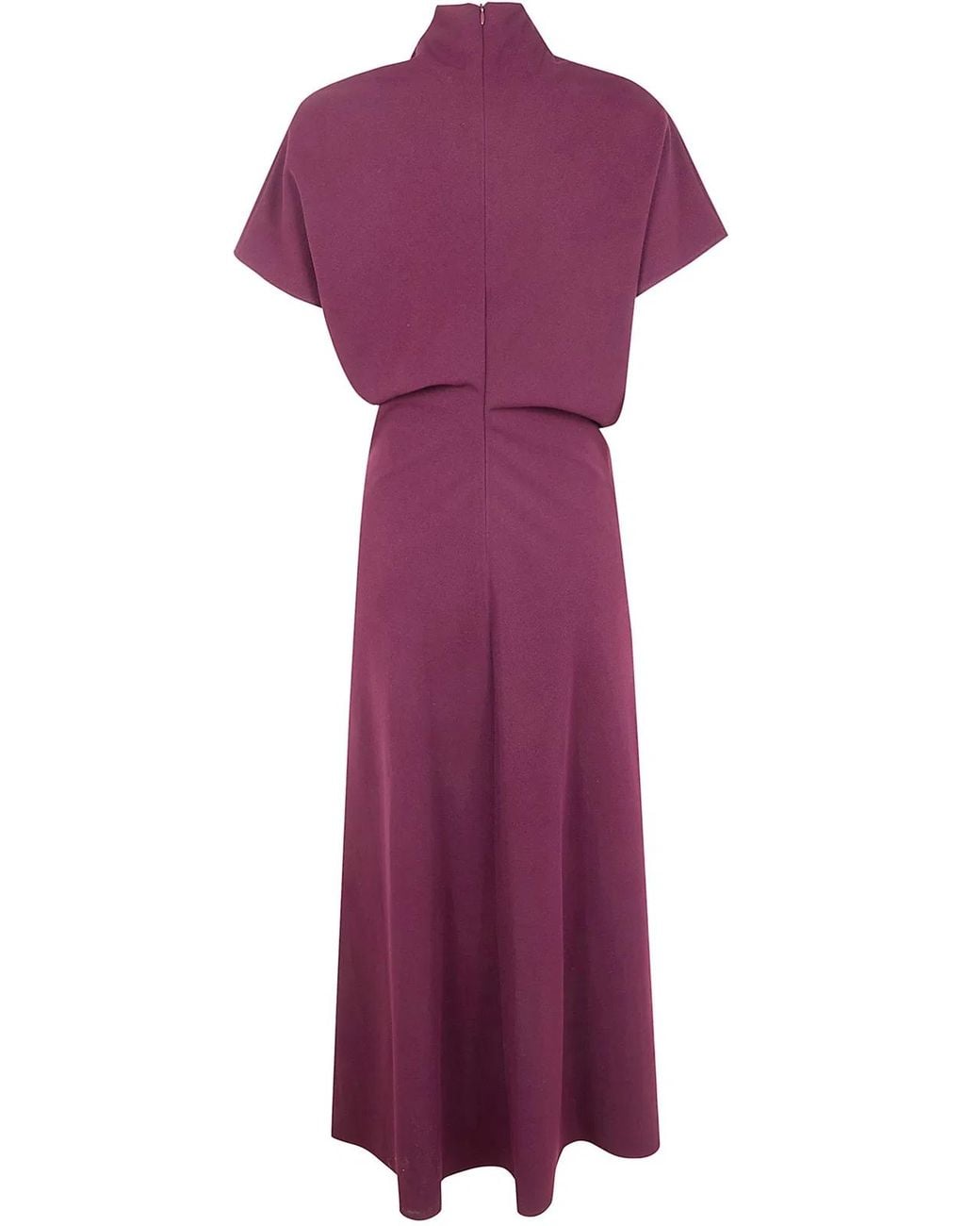 DR. HOPE Purple Bias Cut Dress