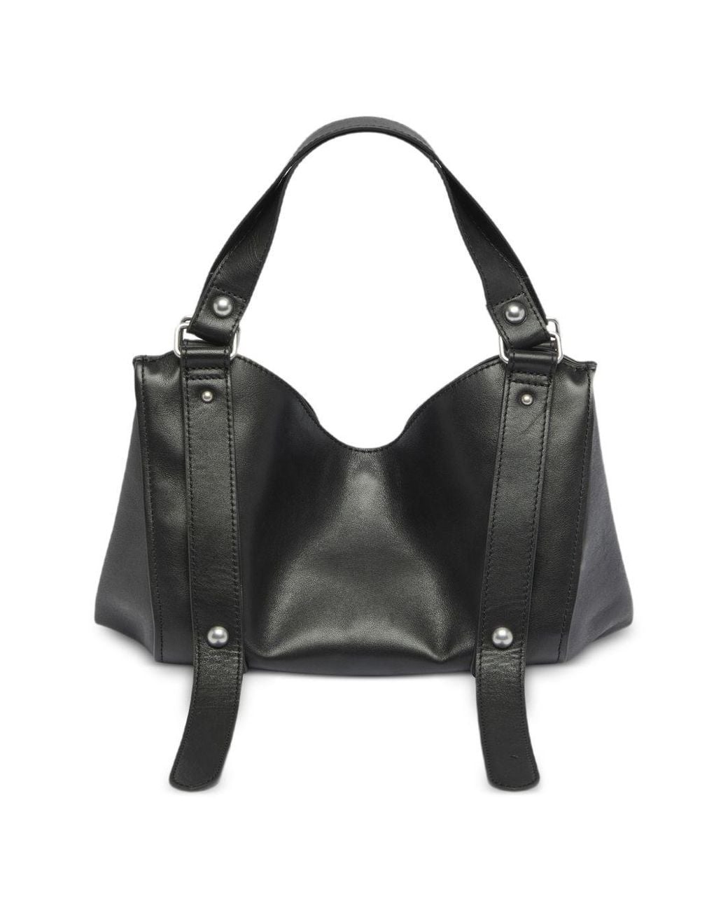 DIESEL Black D-One-Small Treated Leather Tote Bag With Handle