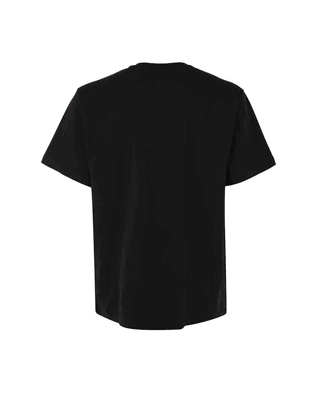 Throwback. Black Logo T Shirt for men
