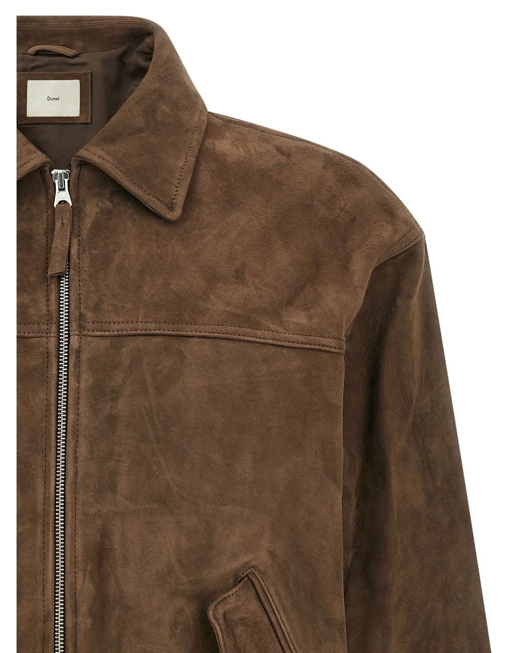 DUNST Brown Suede Blouson for men