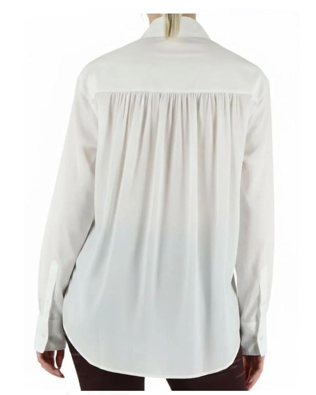 Pinko White Gathered Shirt