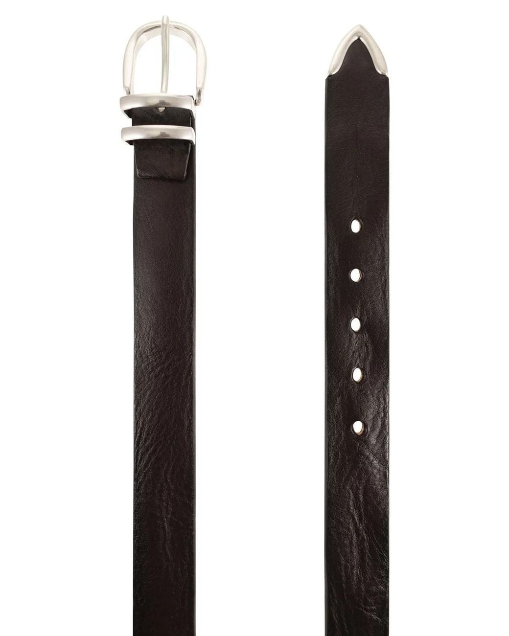 Alberto Luti Brown Leather Belt for men