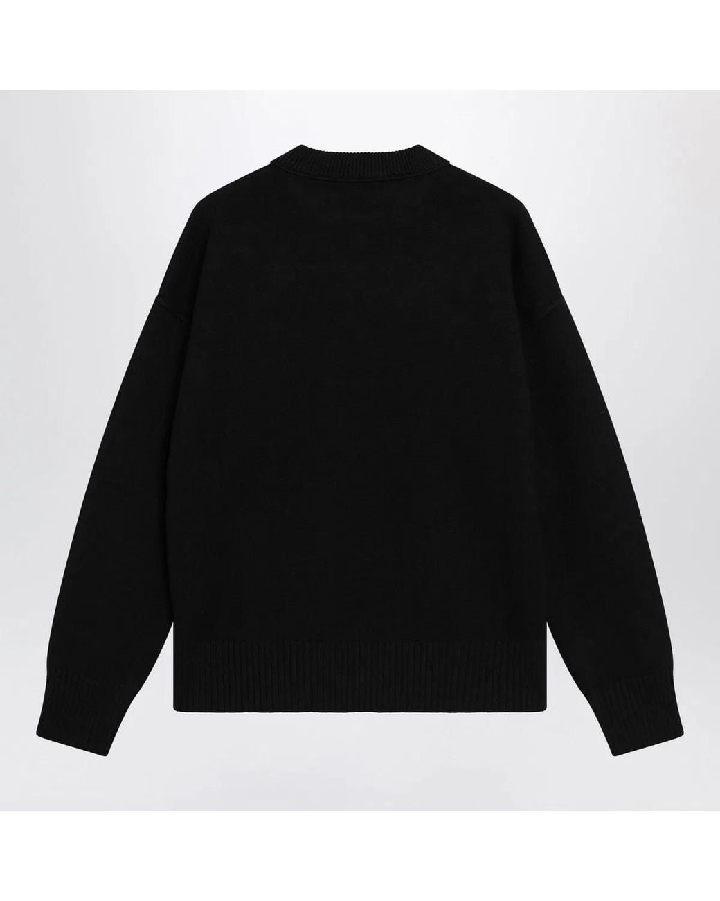 AMI Black Ami De Coeur Virgin Wool Sweater
