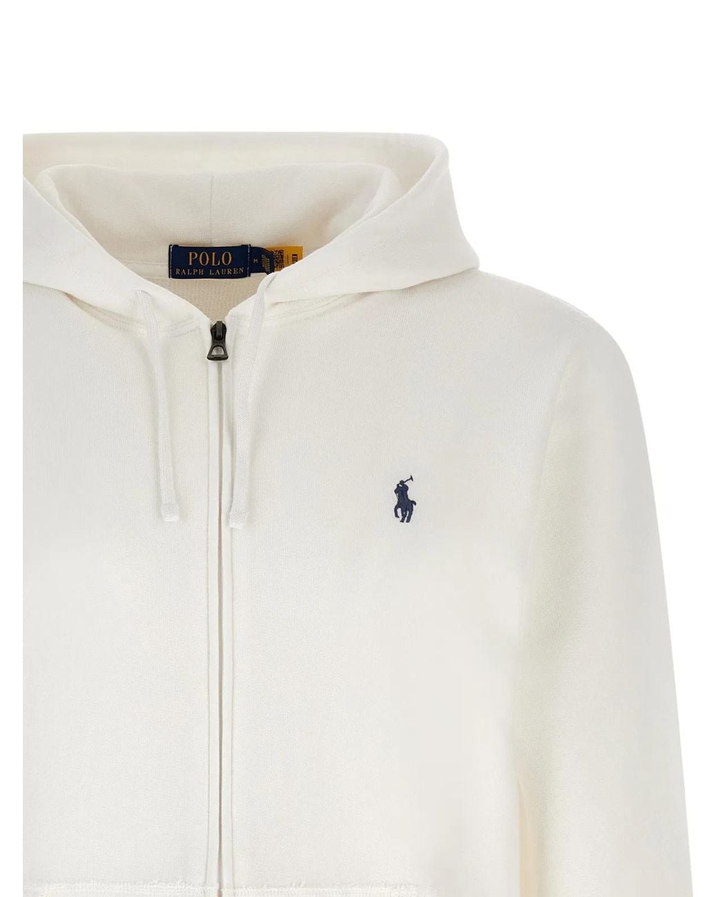 Polo Ralph Lauren White Zip-Up Hoodie for men