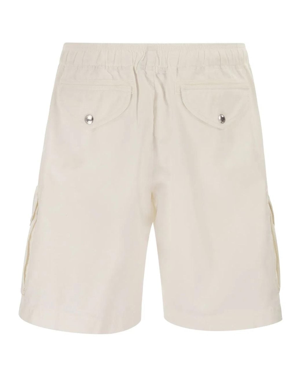 Brunello Cucinelli White Bermuda Shorts for men