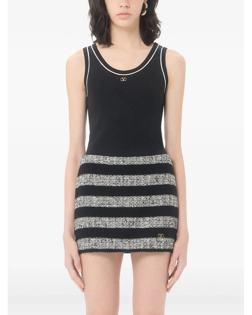 Valentino Black Jersey Top
