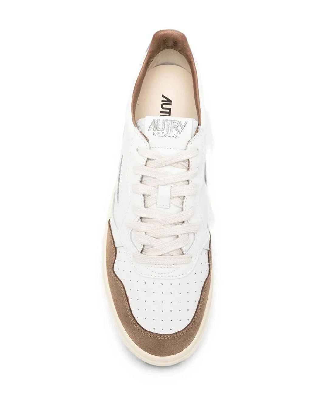 Autry White Medalist Low Sneakers for men