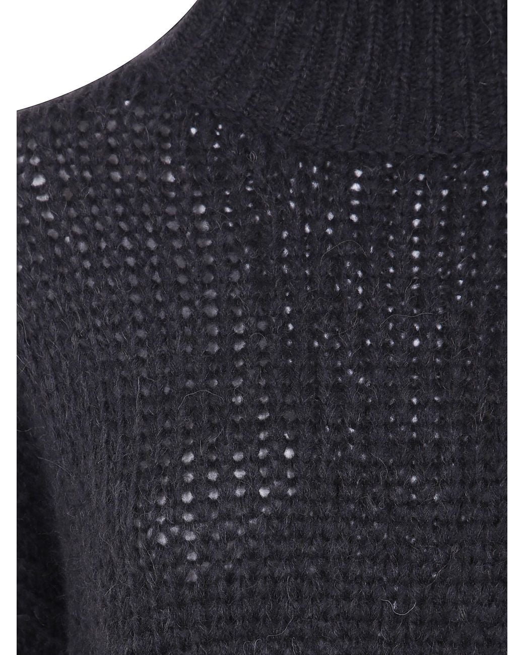 Nuur Blue Long Sleeves Turtle Neck Sweater