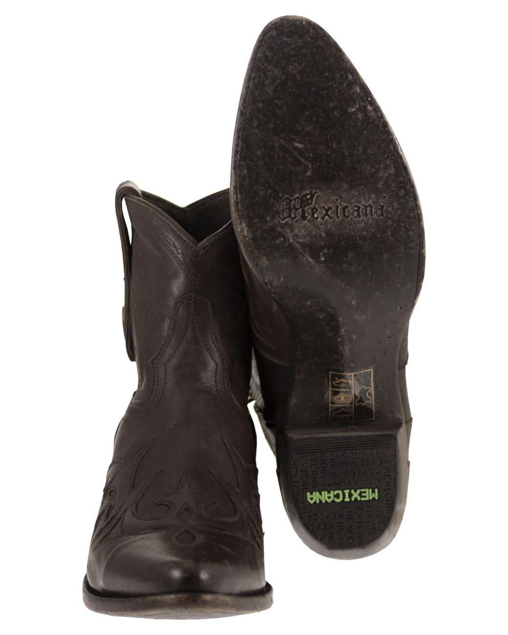 Mexicana Brown Stitched