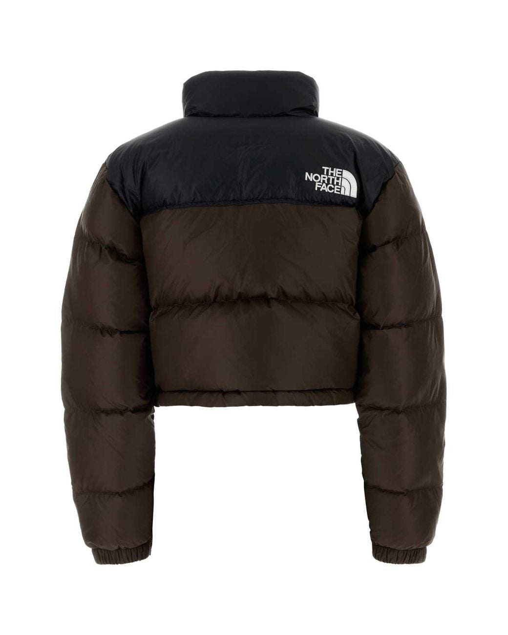 The North Face Black Two-Tone Nylon Nuptse-Style Down Jacket