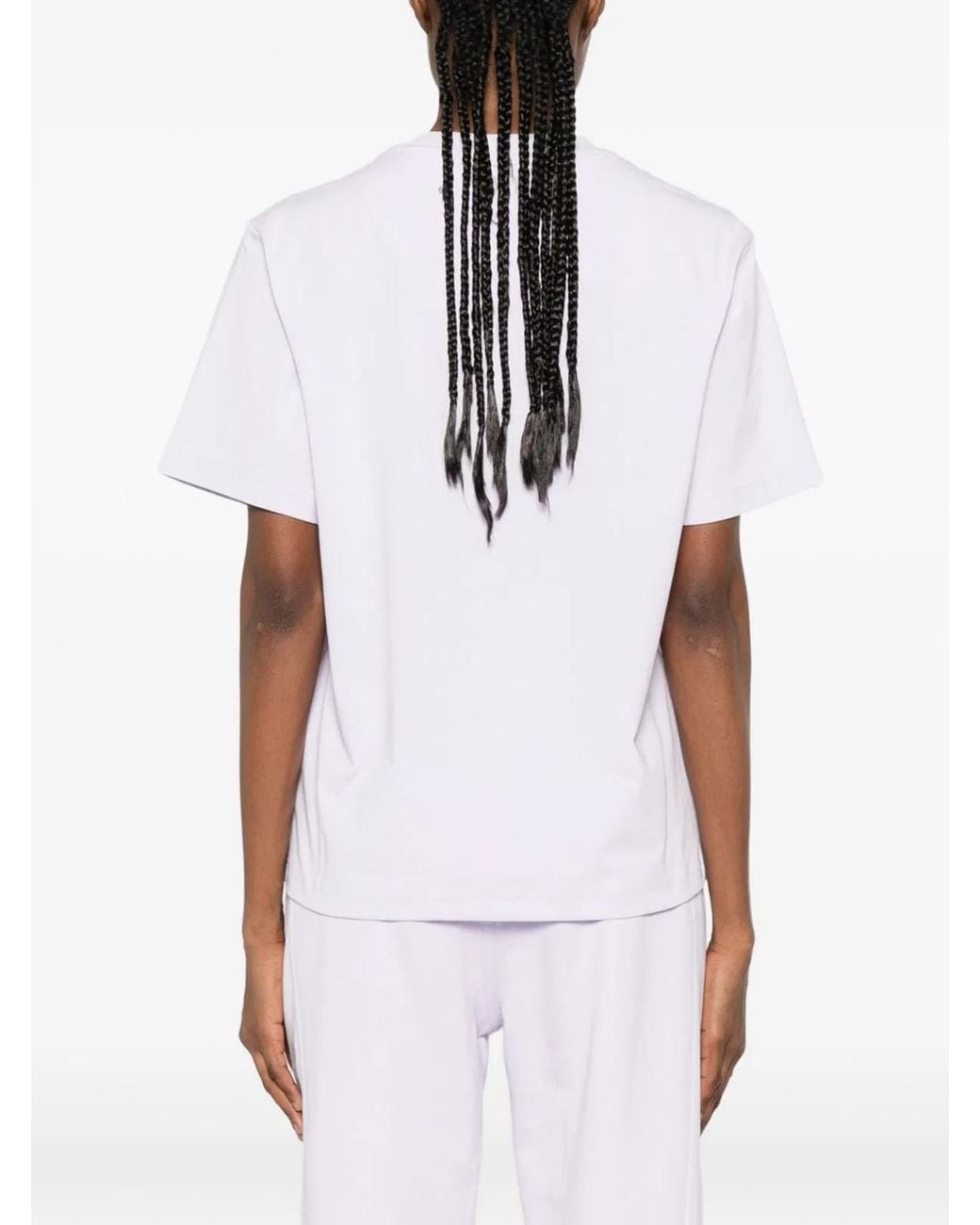 Adidas By Stella McCartney Purple Adidas By Stella Mccartney Logo T-Shirt