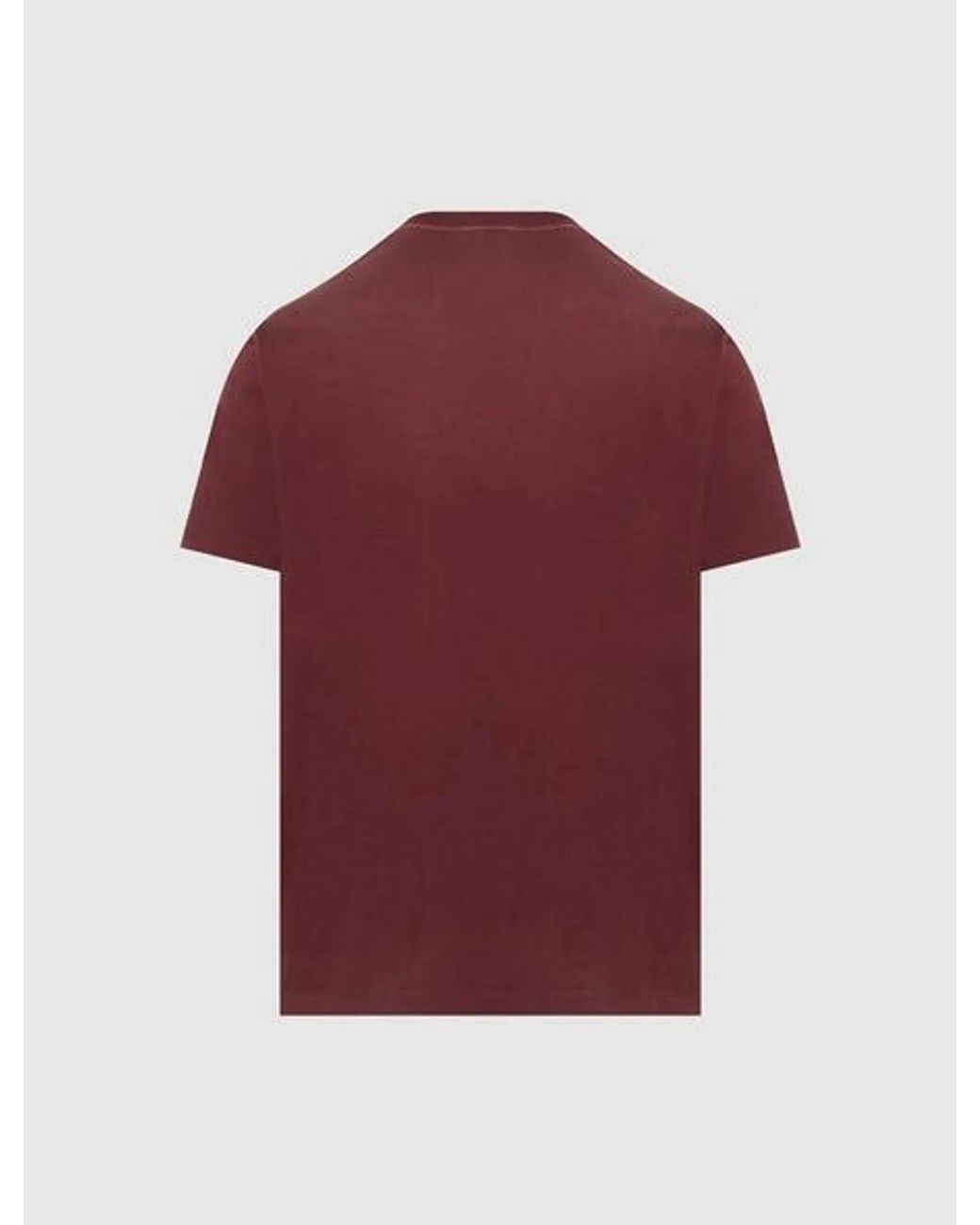 Off-White c/o Virgil Abloh Red Laundy Slim Fit Pureed Pumkin T-Shirt for men