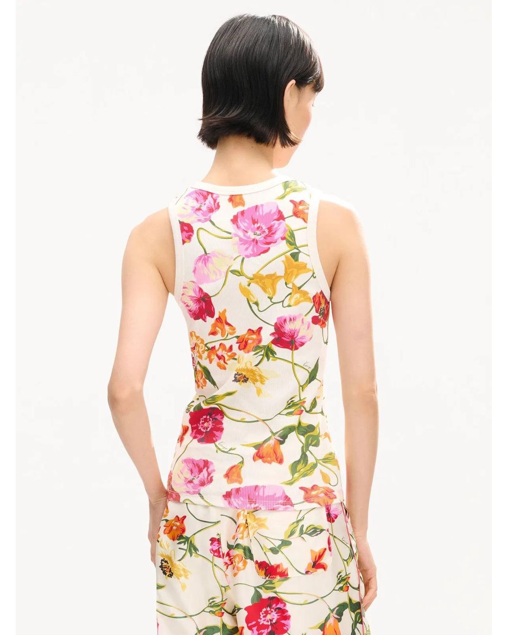 KENZO Pink Floral Tank Top