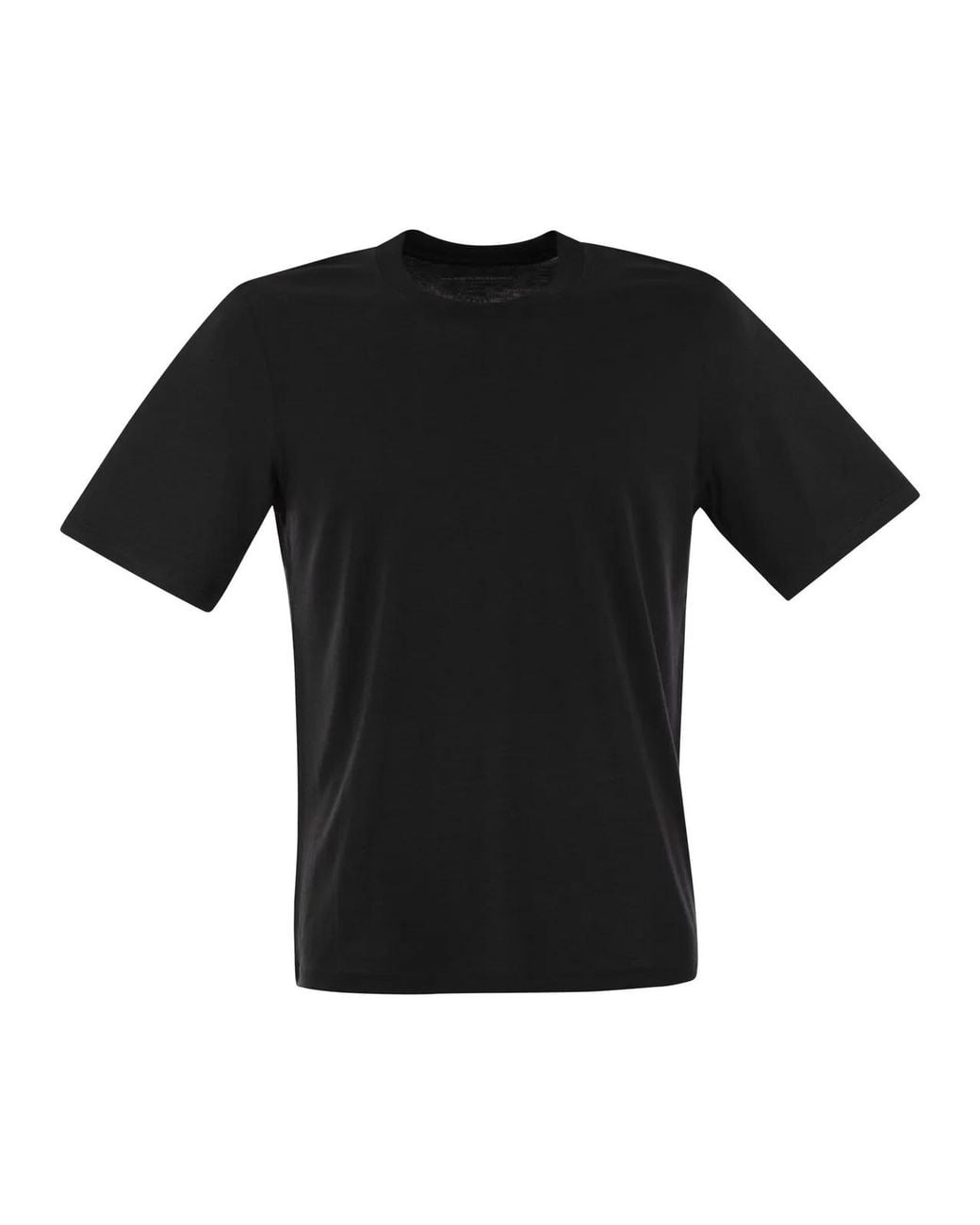 Majestic Black Short-Sleeved T-Shirt for men