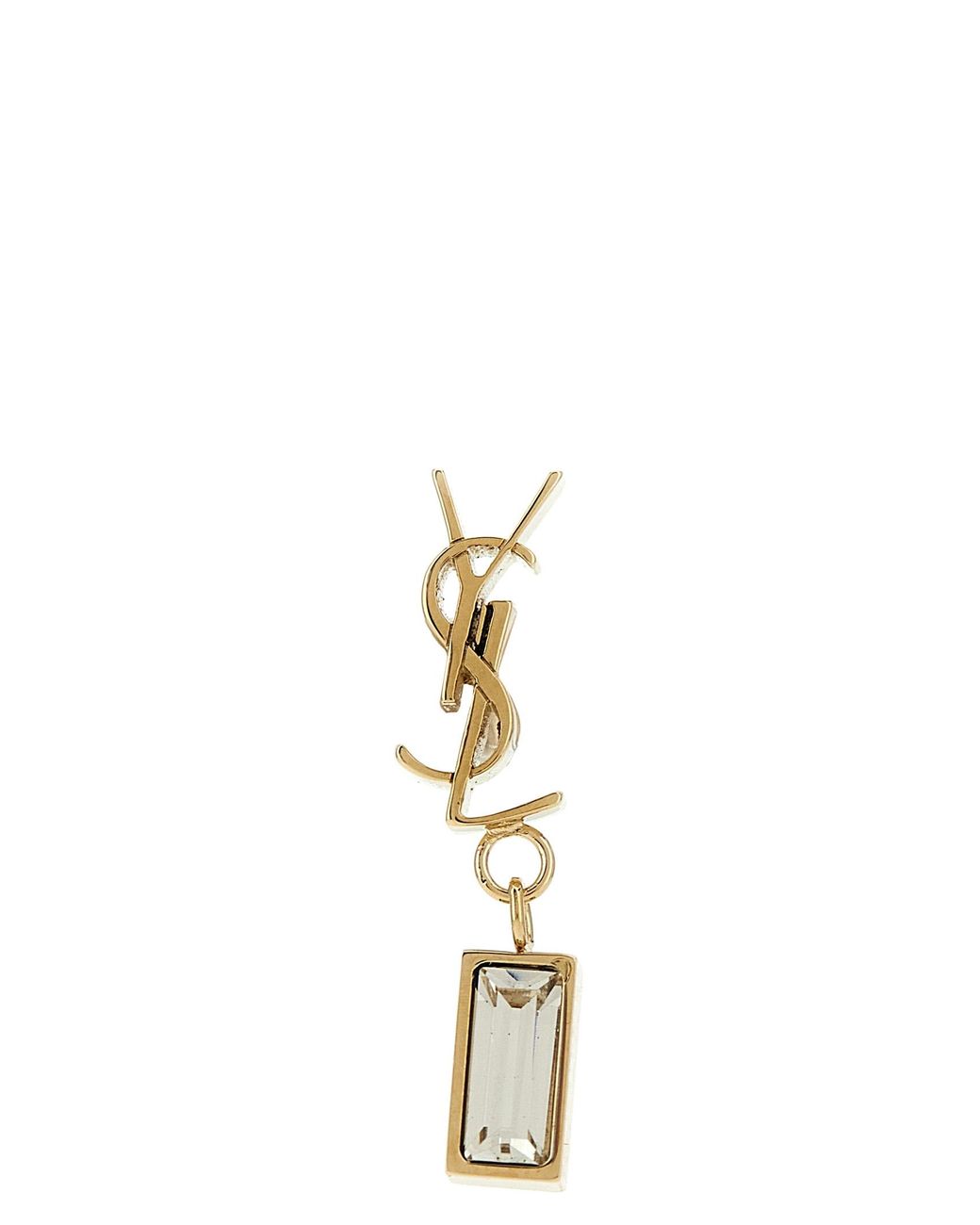Saint Laurent Metallic 'Cassandre' Single Earrings