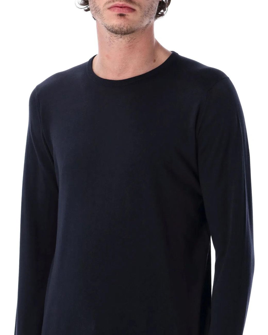 John Smedley Blue Hatfield Sweater for men