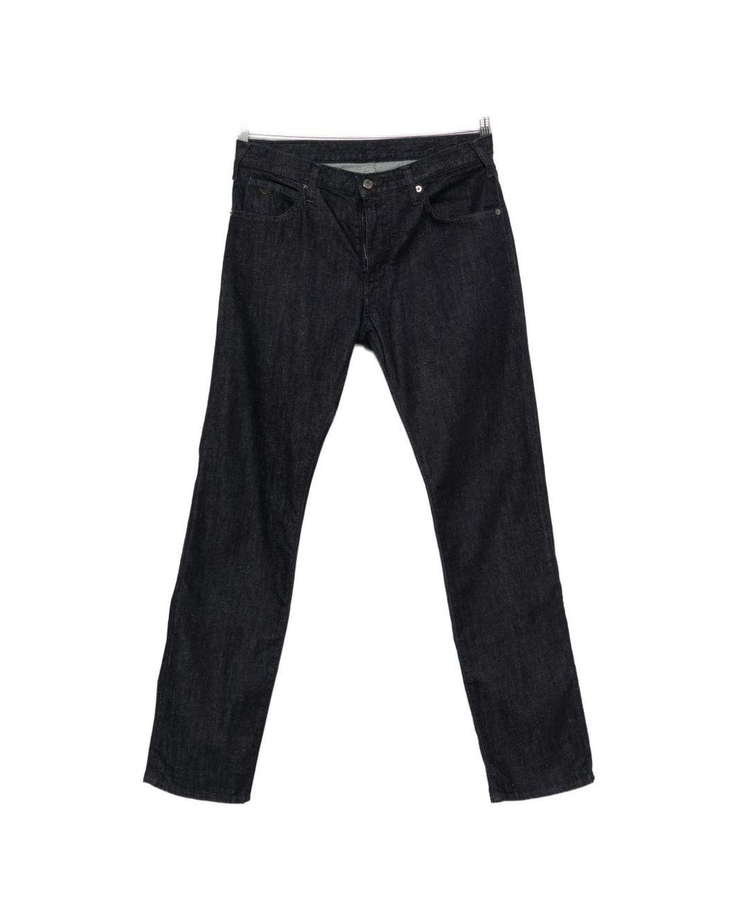 Emporio Armani Black Denim Cotton Jeans for men