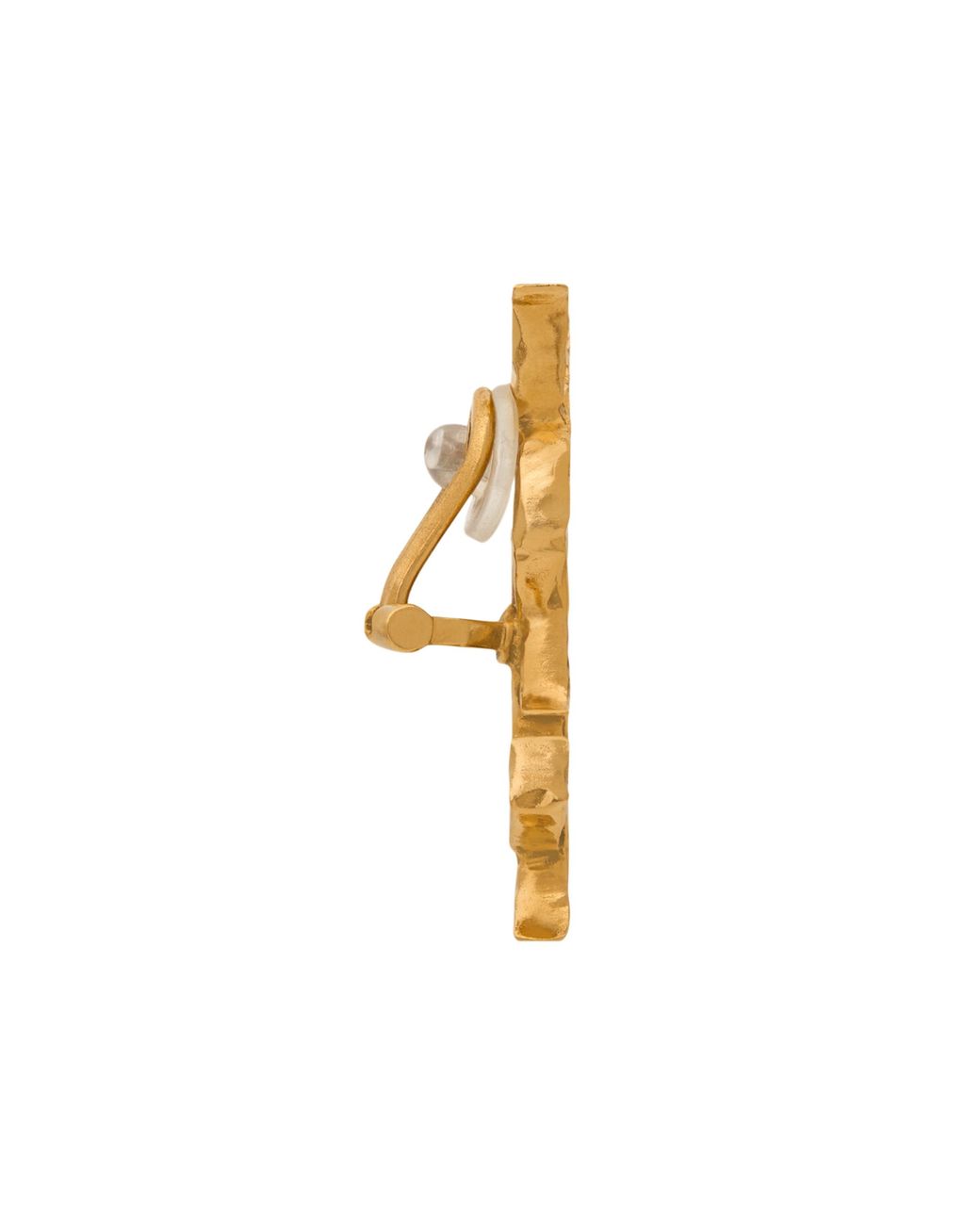 Saint Laurent Metallic Cassandre Metal Earring