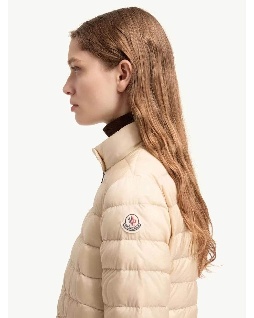 Moncler Natural Lans Packable Short Down Jacket