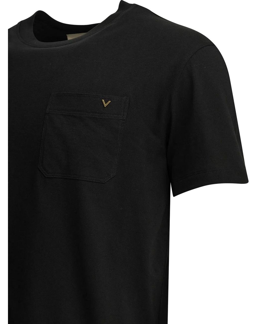 Valentino Black "Vltn" Crew-Neck T-Shirt for men