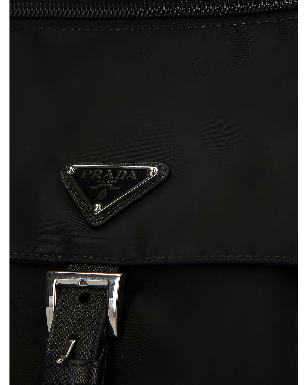 Prada Black Medium Vela Cross-Body Bag