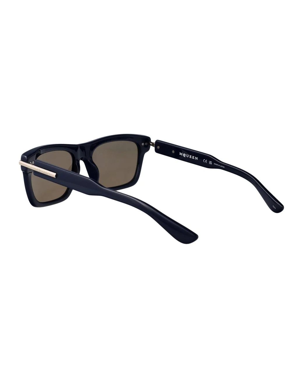 McQueen Black Recycled Acetate Sunglasses for men