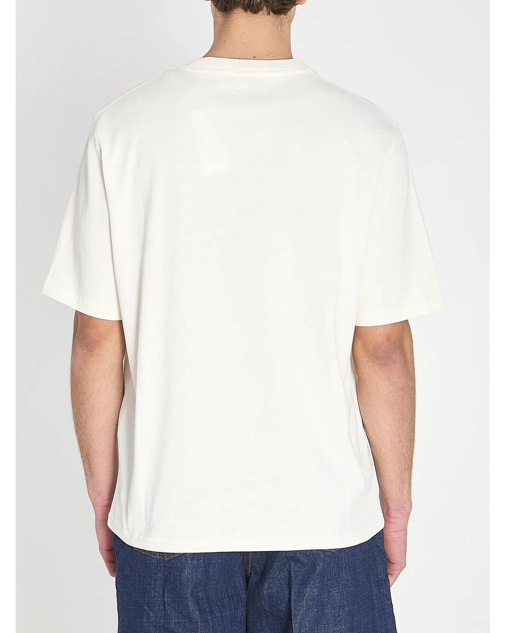 AMI White Ami De Coeur T-Shirt for men