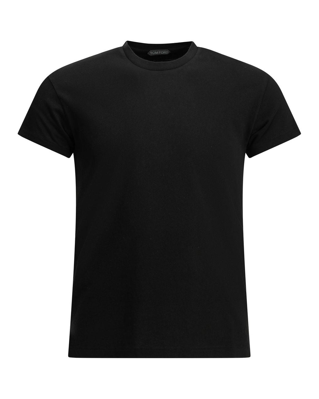 Tom Ford Black Cotton Crew-Neck T-Shirt for men