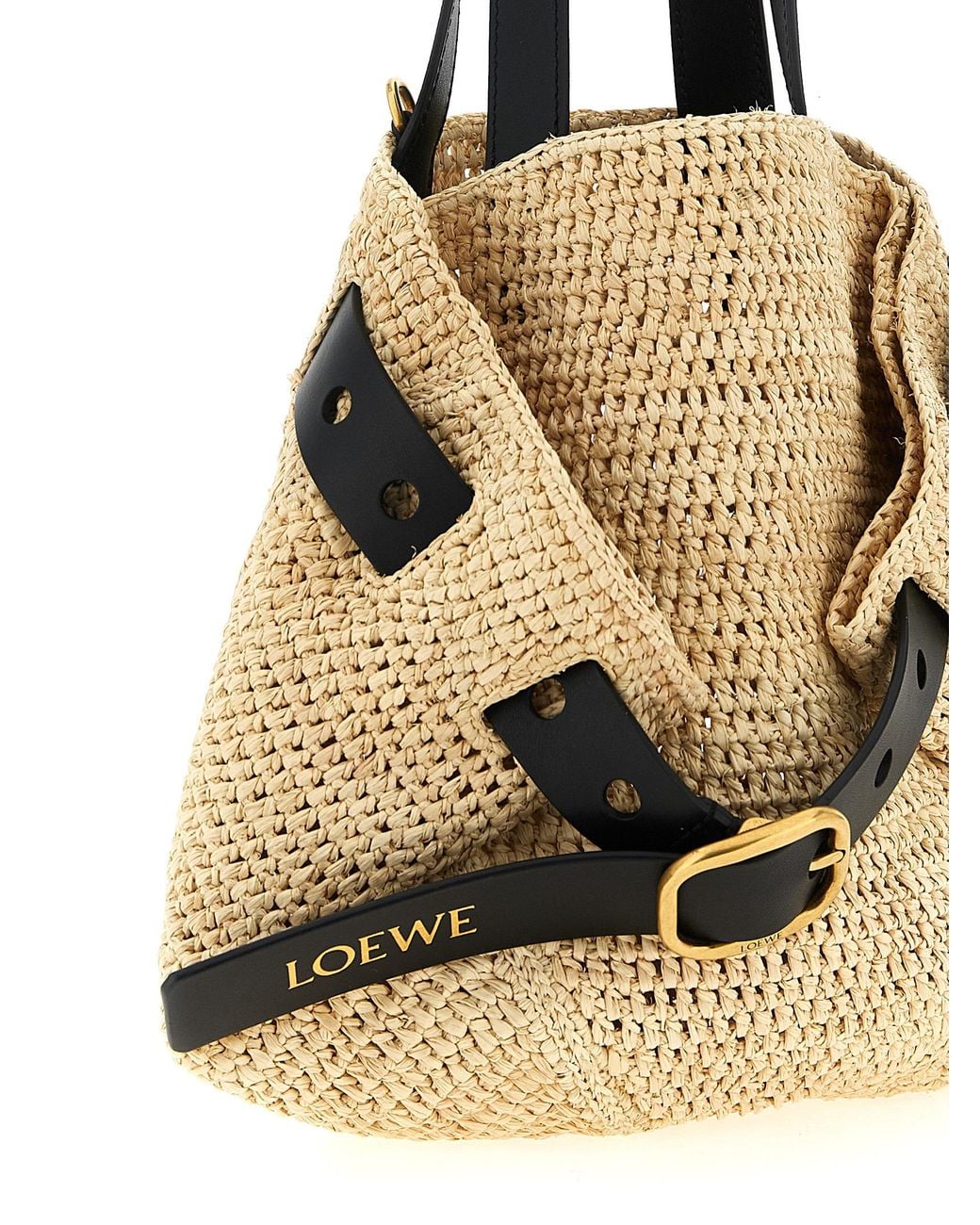 Loewe Natural 'Punch Hole' Mini Shopping Bag