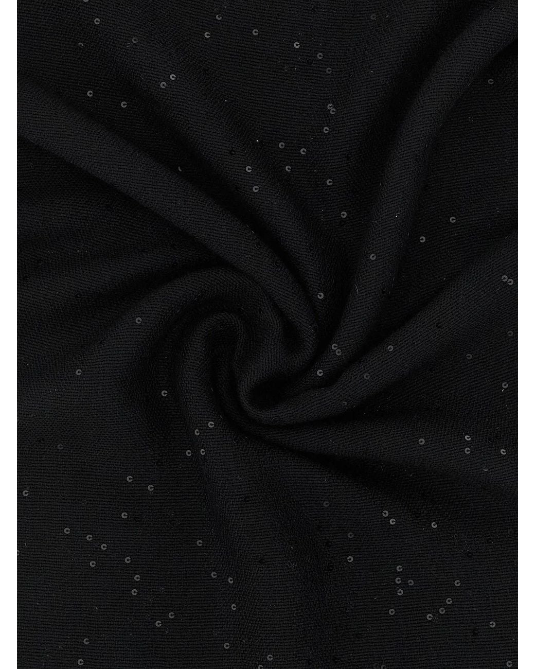 Brunello Cucinelli Black 'Diamante' Scarf