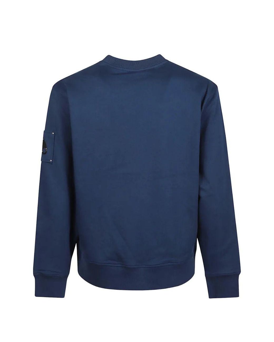 Moose Knuckles Blue Sweatshirt With Logo Patch for men