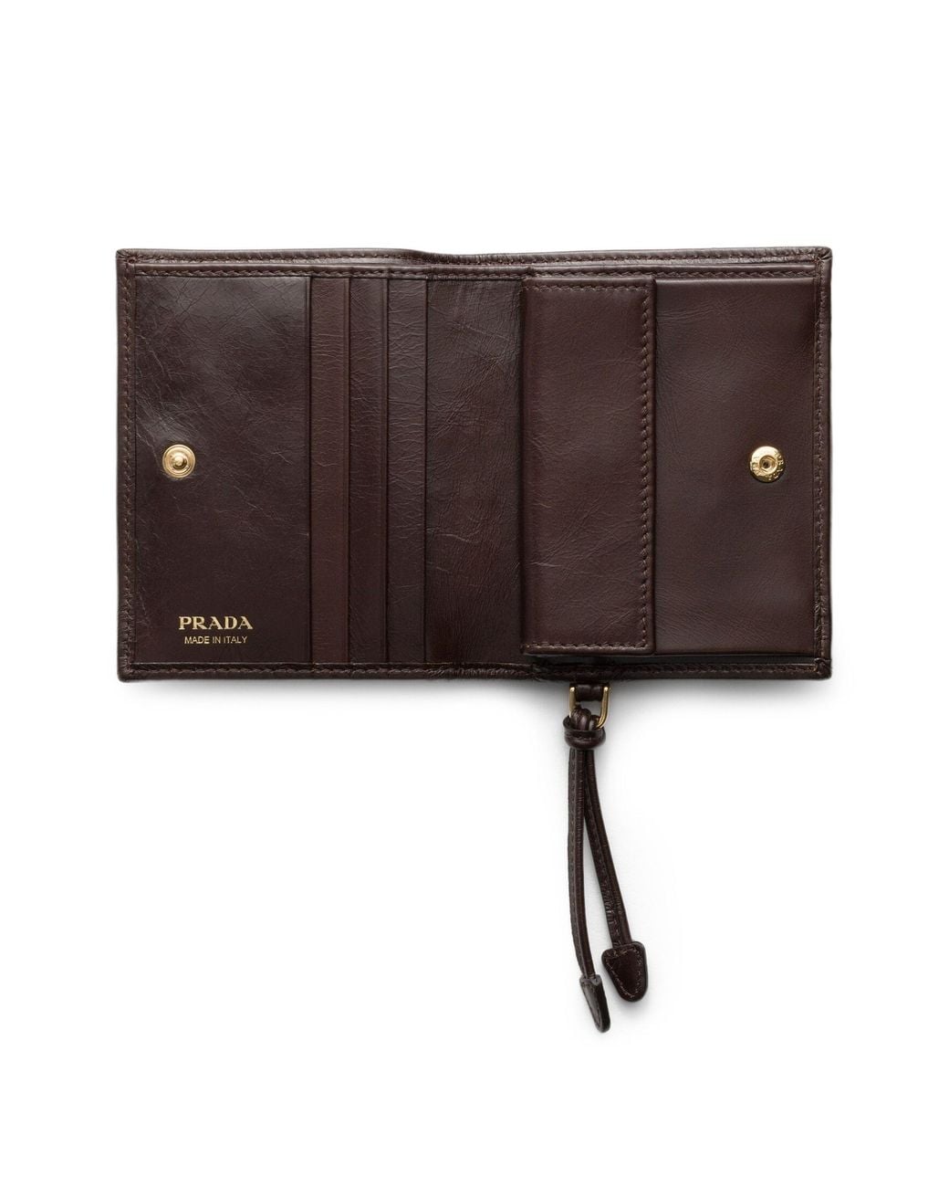Prada Brown Small Leather Wallet
