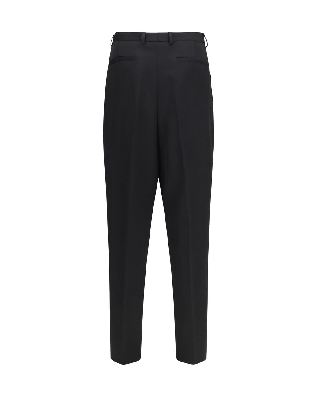 Dolce & Gabbana Black Dolce & Gabbana Wool Gabardine Pants for men