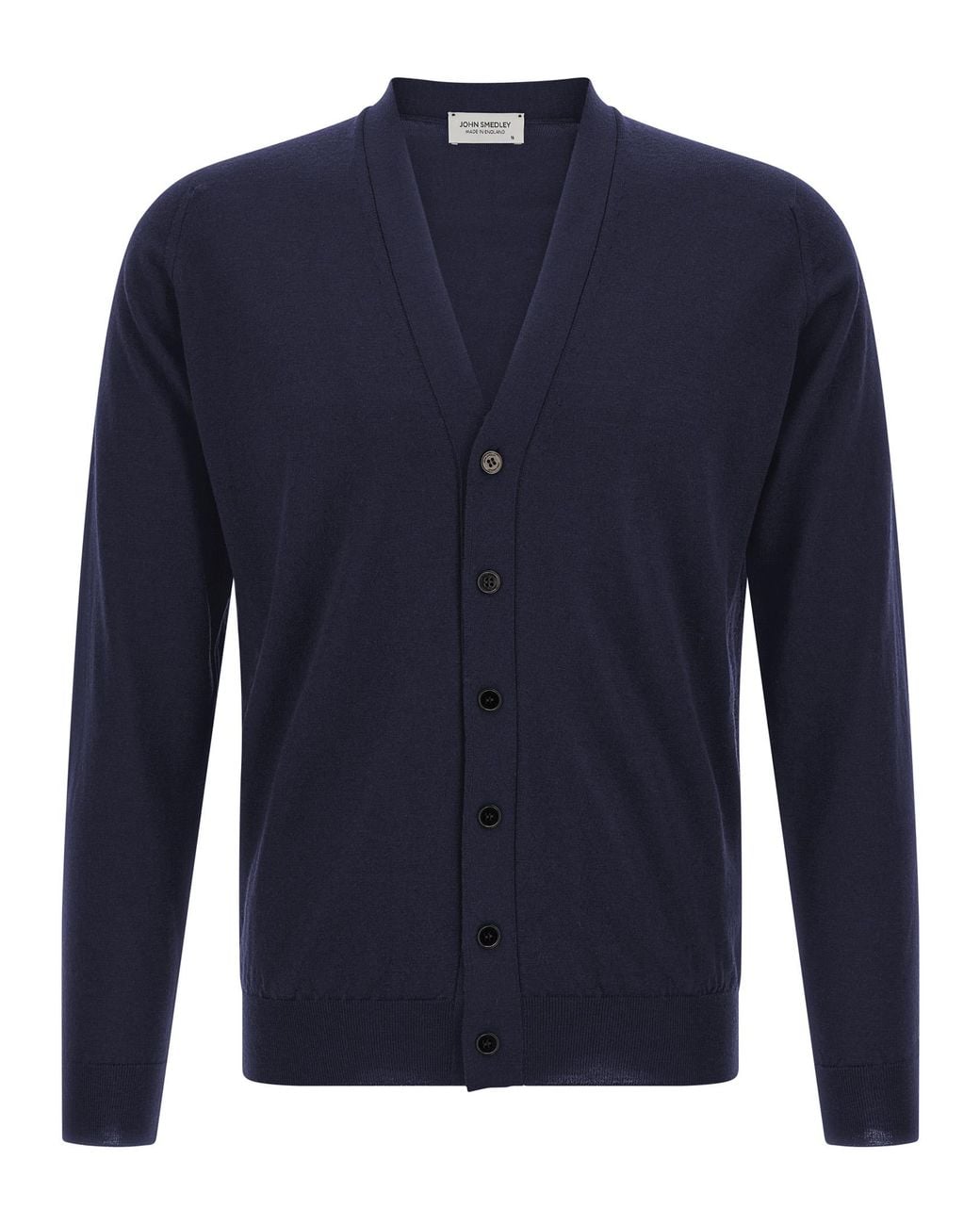 John Smedley Blue 'Bradrick' Cardigan for men