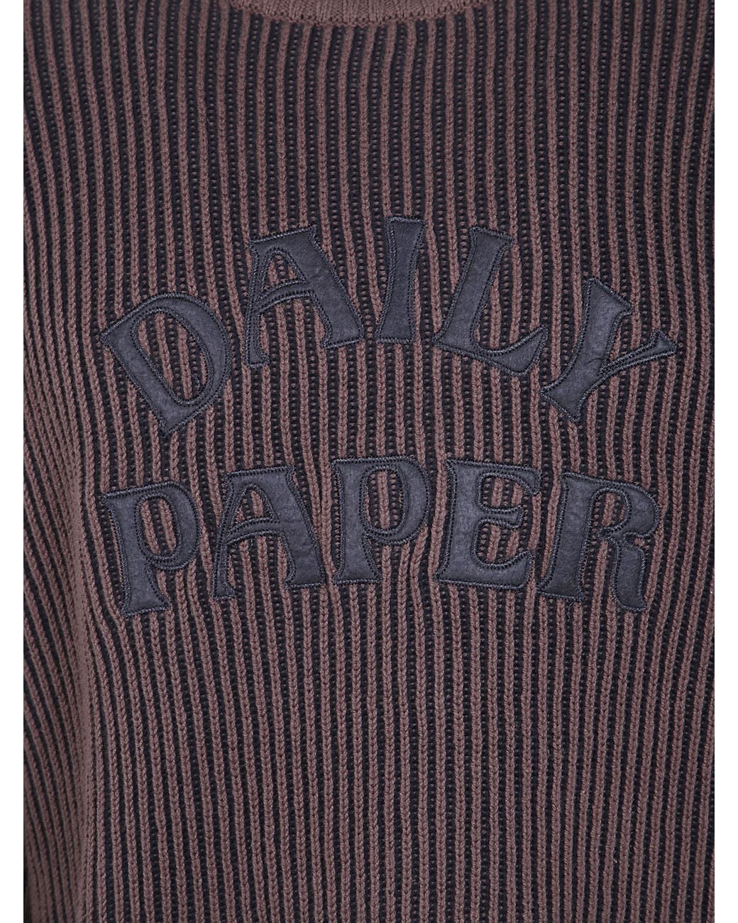 Daily Paper Blue Dias Stacked Rib Knit Sweater for men