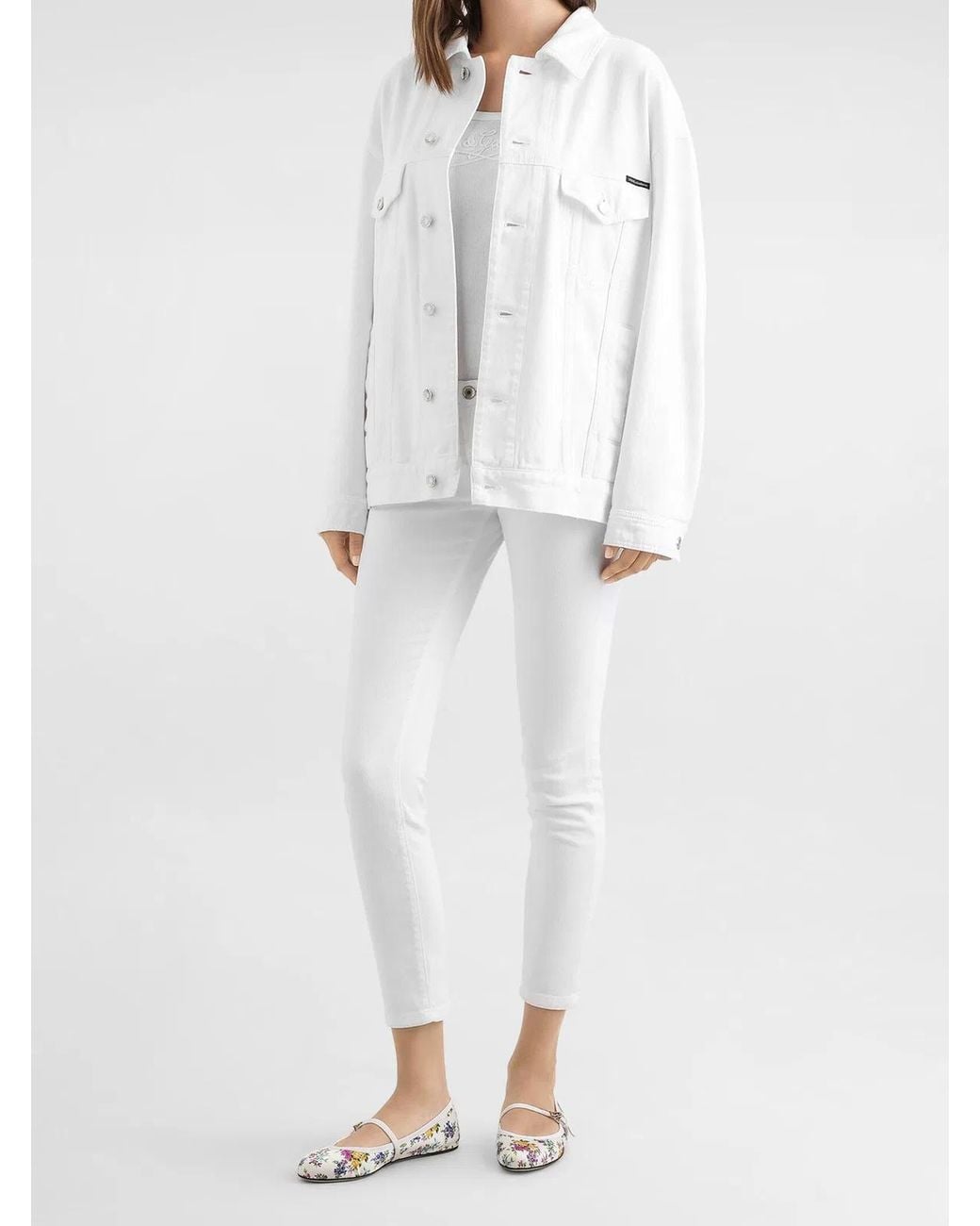 Dolce & Gabbana White 5 Pocket Pants