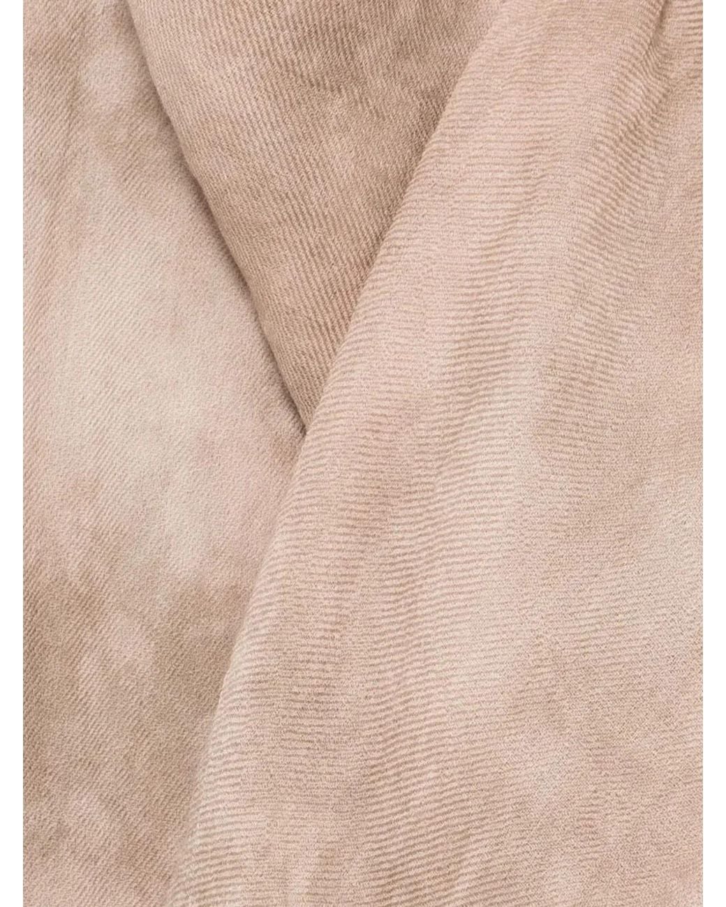 Avant Toi Natural "Austen" Faded Effect Light Wool Scarf 100X200 for men