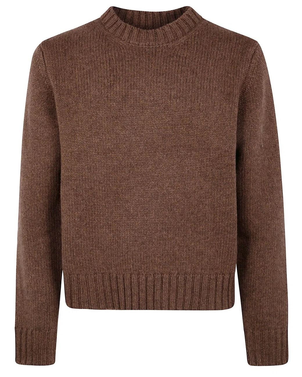 Studio Nicholson Brown "Cree 3Gg Neat Fit" Crew Neck for men