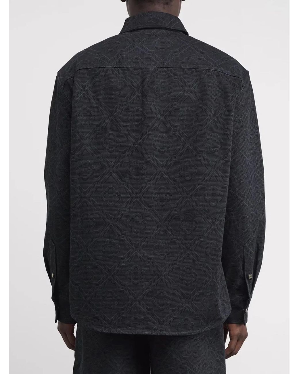 Casablanca Black Laser Monogram Overshirt for men