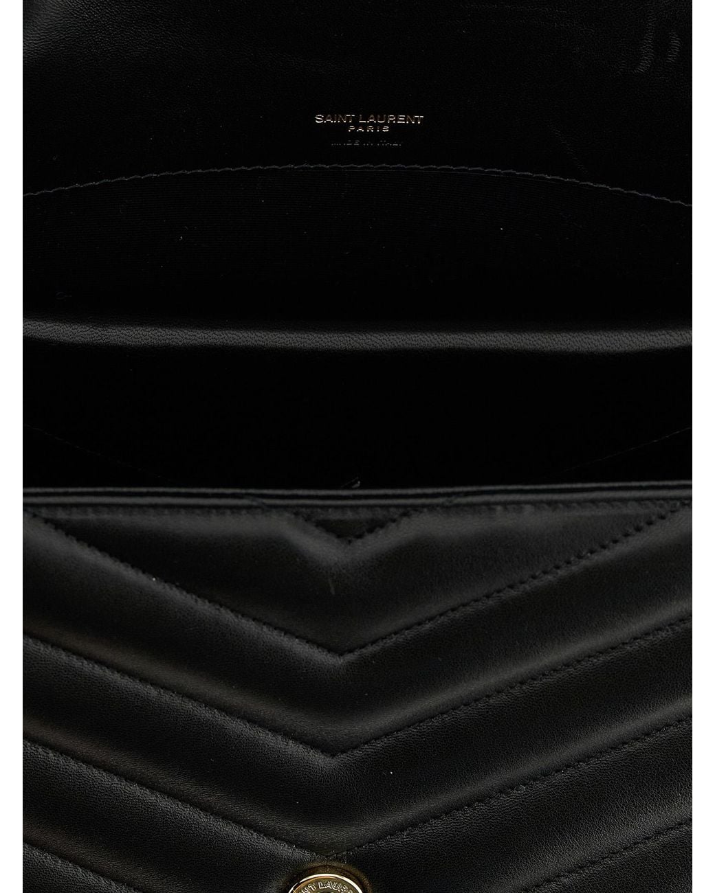 Saint Laurent Black Large "Loulou" Bag