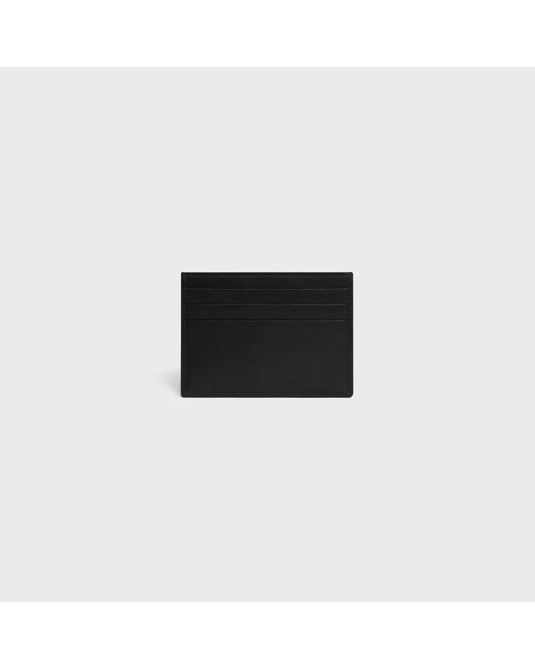 Céline Black Triomphe Card Holder for men