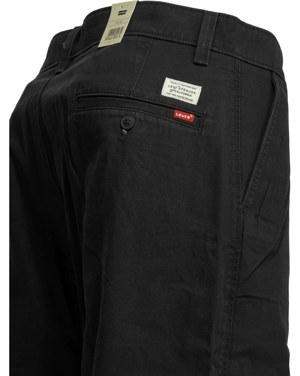 Levi's Black Chino Xx Baggy Casual Cotton Pants for men