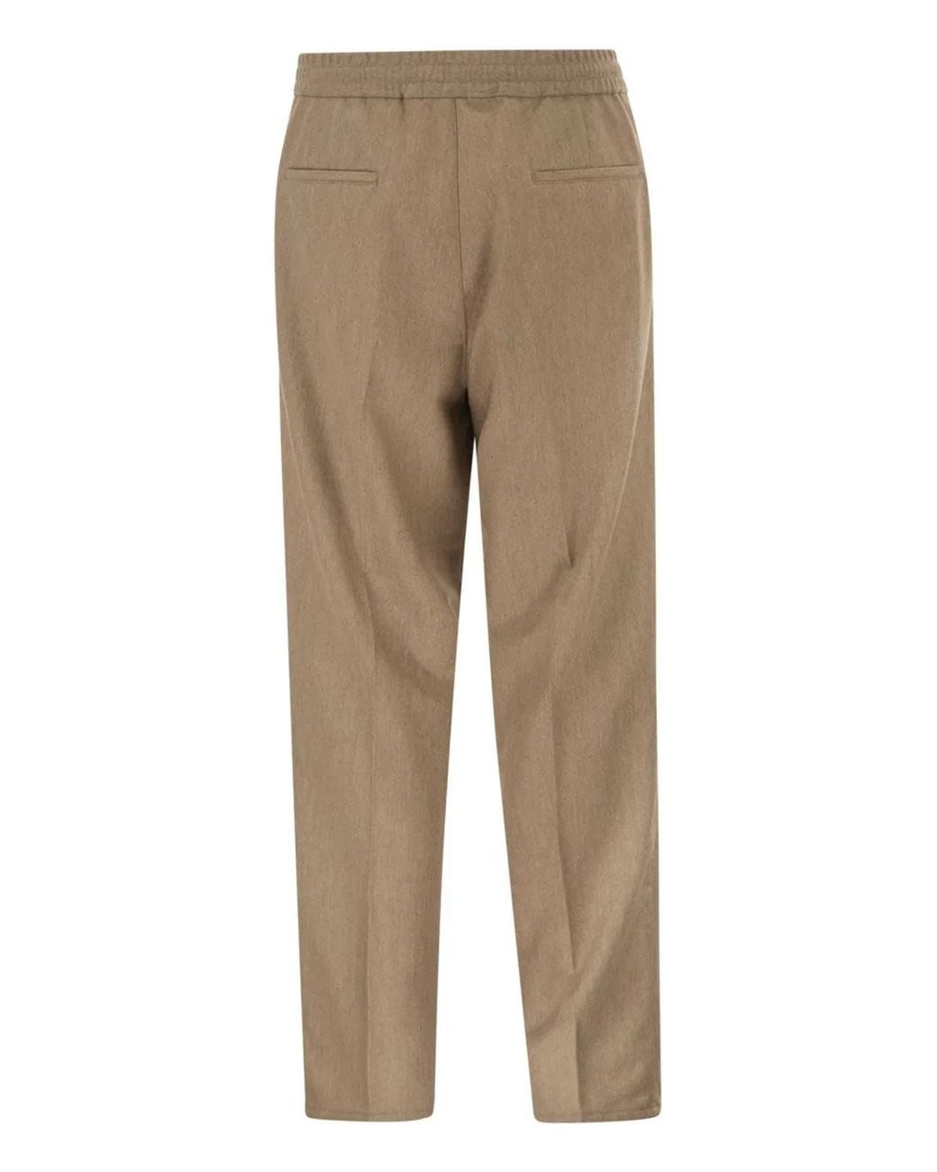 Brunello Cucinelli Natural Tailored Jogger Trousers for men
