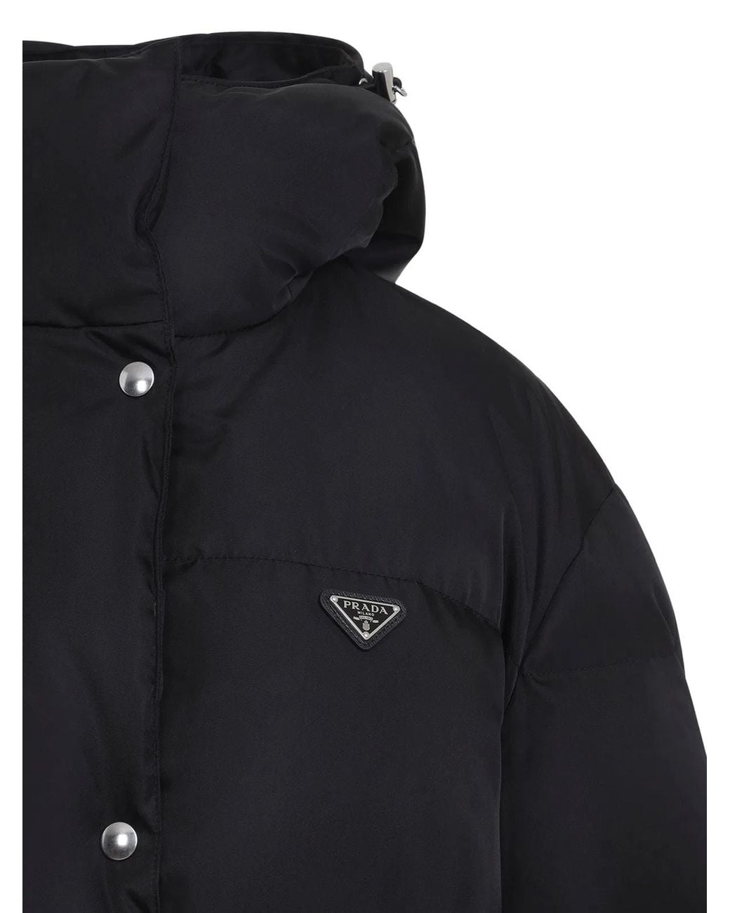 Prada Blue Belted Padded Coat