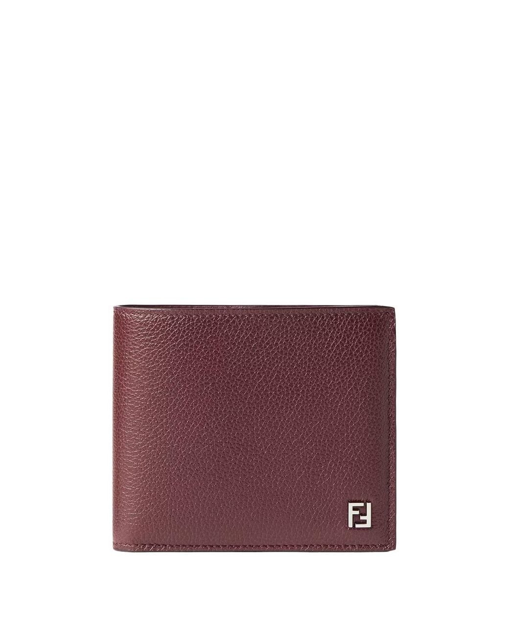 Fendi Purple Portafoglio Ff Bi-Fold for men