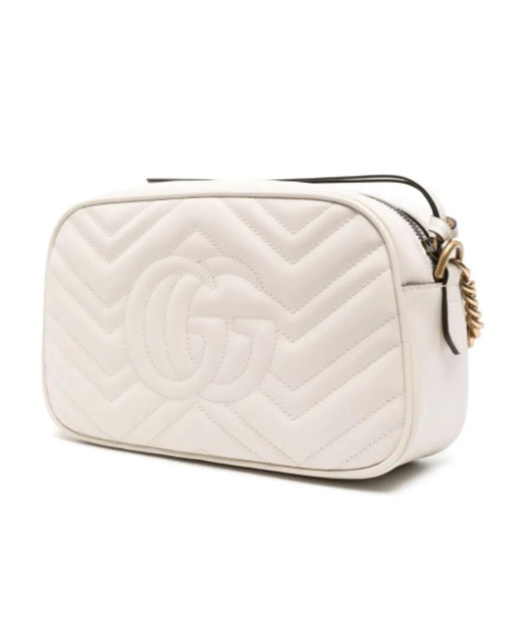 Gucci Natural Gg Marmont Shoulder Bag Small Size